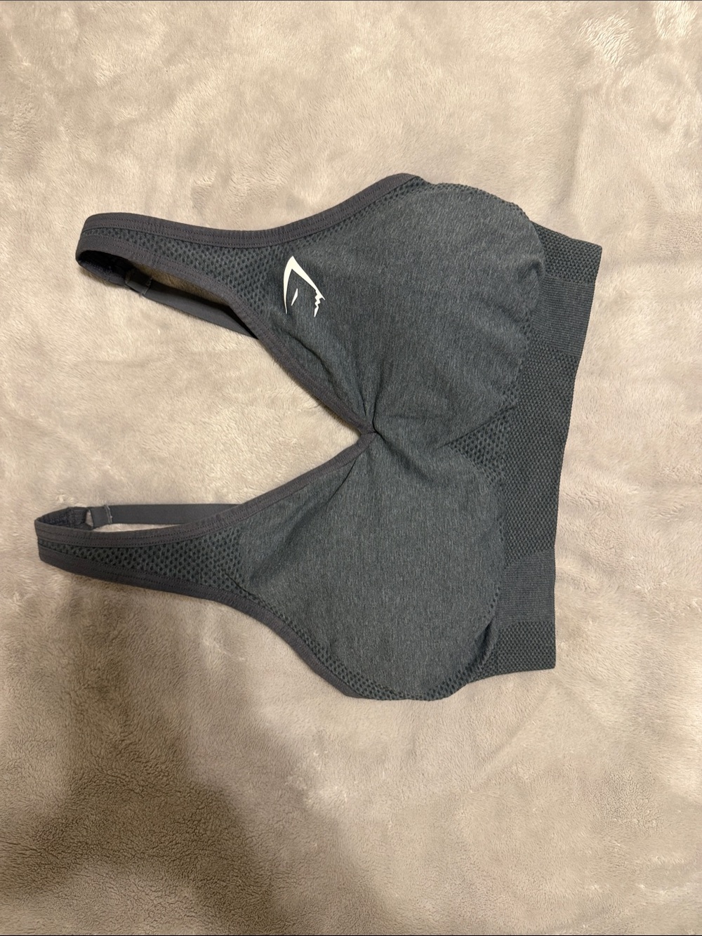 Gymshark Charcoal Gray Seamless Sports Bra